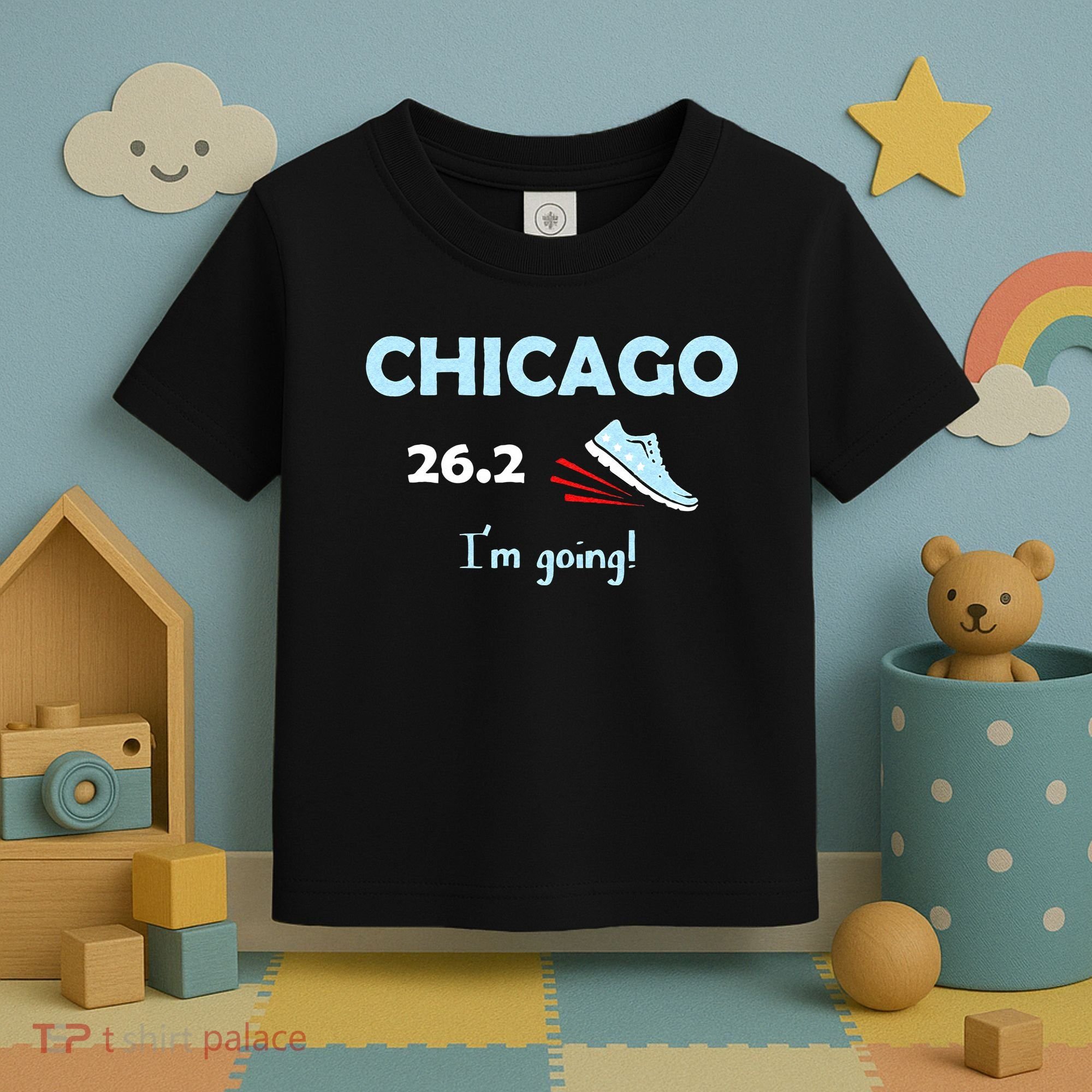 Chicago Im Going Marathon Runner Running 26.2 Toddler T-Shirt