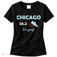 Chicago Im Going Marathon Runner Running 26.2 Women's T-Shirt thumb 0