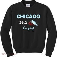 Chicago Im Going Marathon Runner Running 26.2 Kids Sweatshirt thumb 0