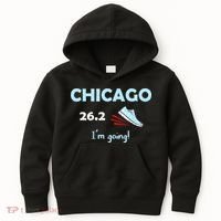 Chicago Im Going Marathon Runner Running 26.2 Kids Hoodie thumb 0