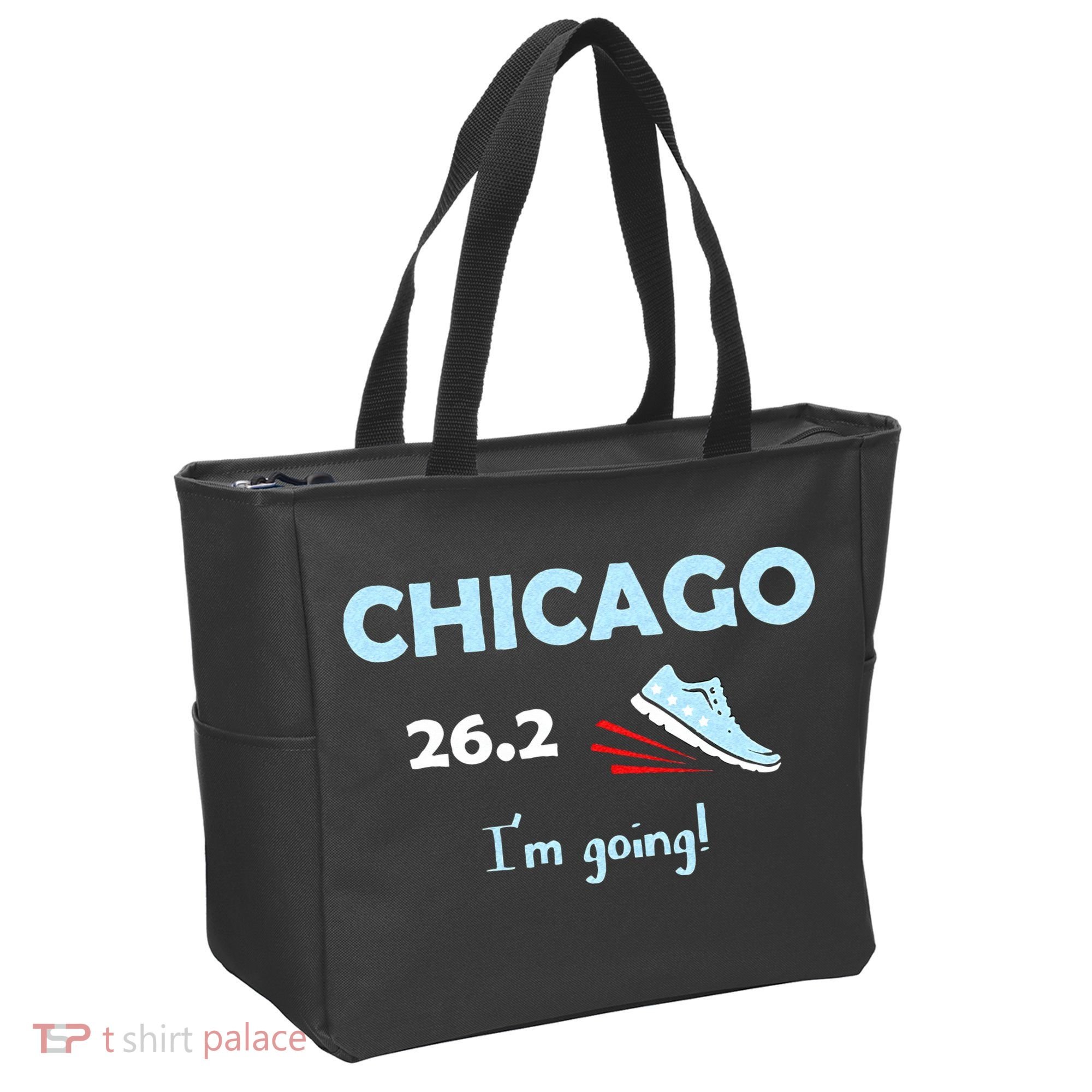 Chicago Im Going Marathon Runner Running 26.2 Tote Bag