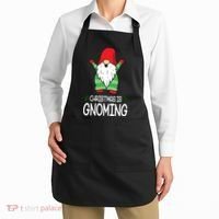 Christmas Is Gnoming Apron thumb 2