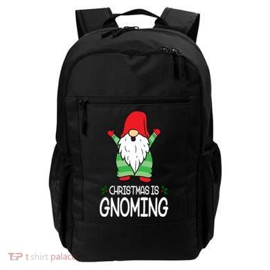 Christmas Is Gnoming Backpack