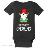 Christmas Is Gnoming Baby Bodysuit thumb 0