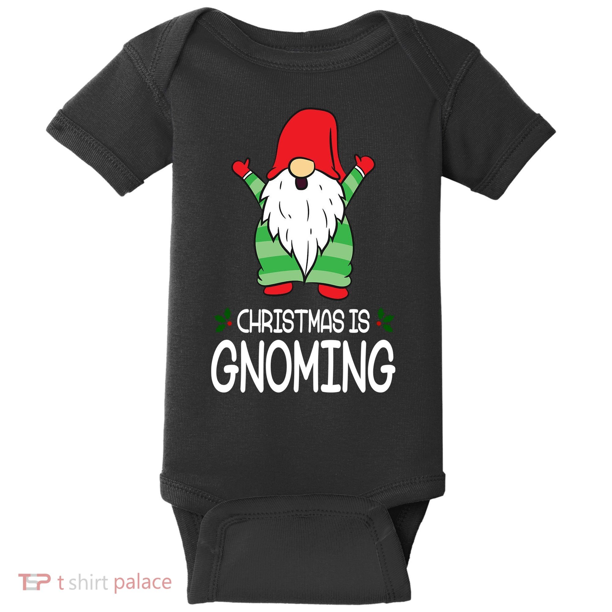 Christmas Is Gnoming Baby Bodysuit