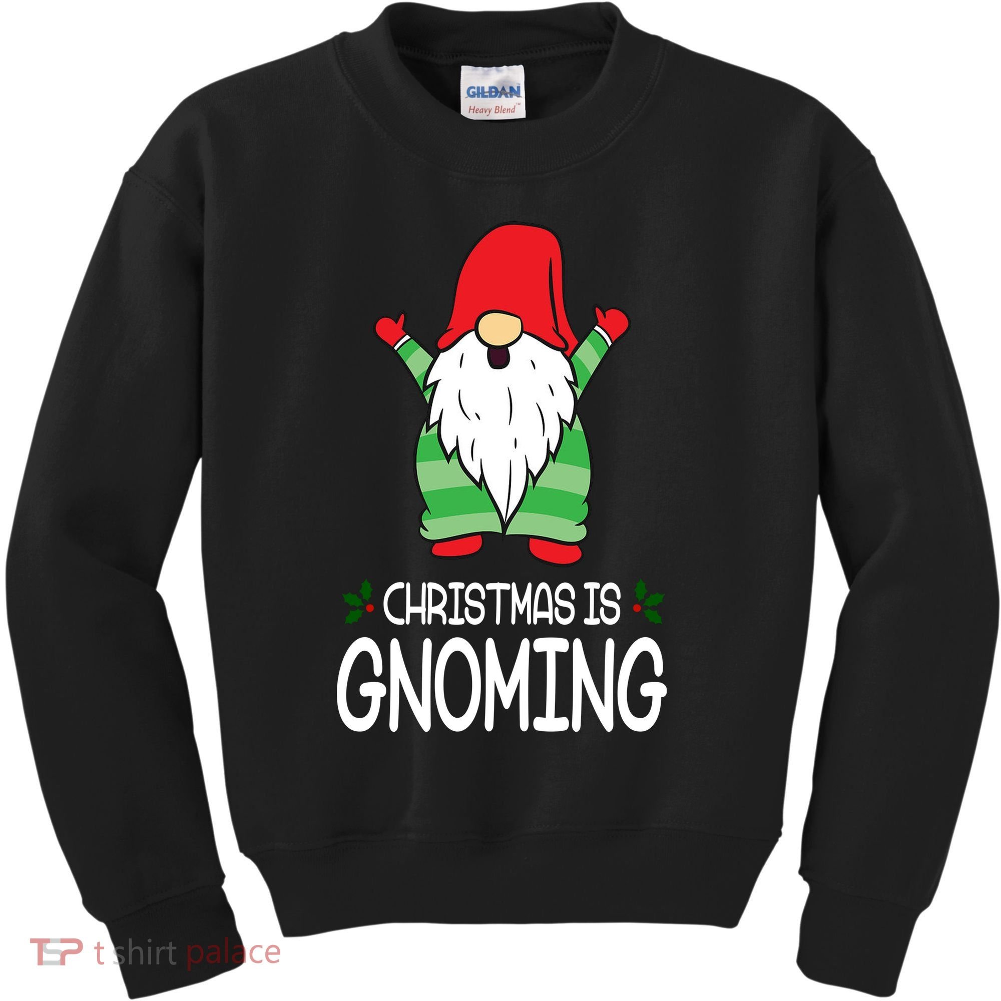 Christmas Is Gnoming Kids Sweatshirt