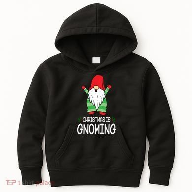 Christmas Is Gnoming Kids Hoodie