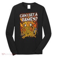 Can I Get A Ramen Pastafarian Flying Spaghetti Monster Long Sleeve Shirt thumb 0