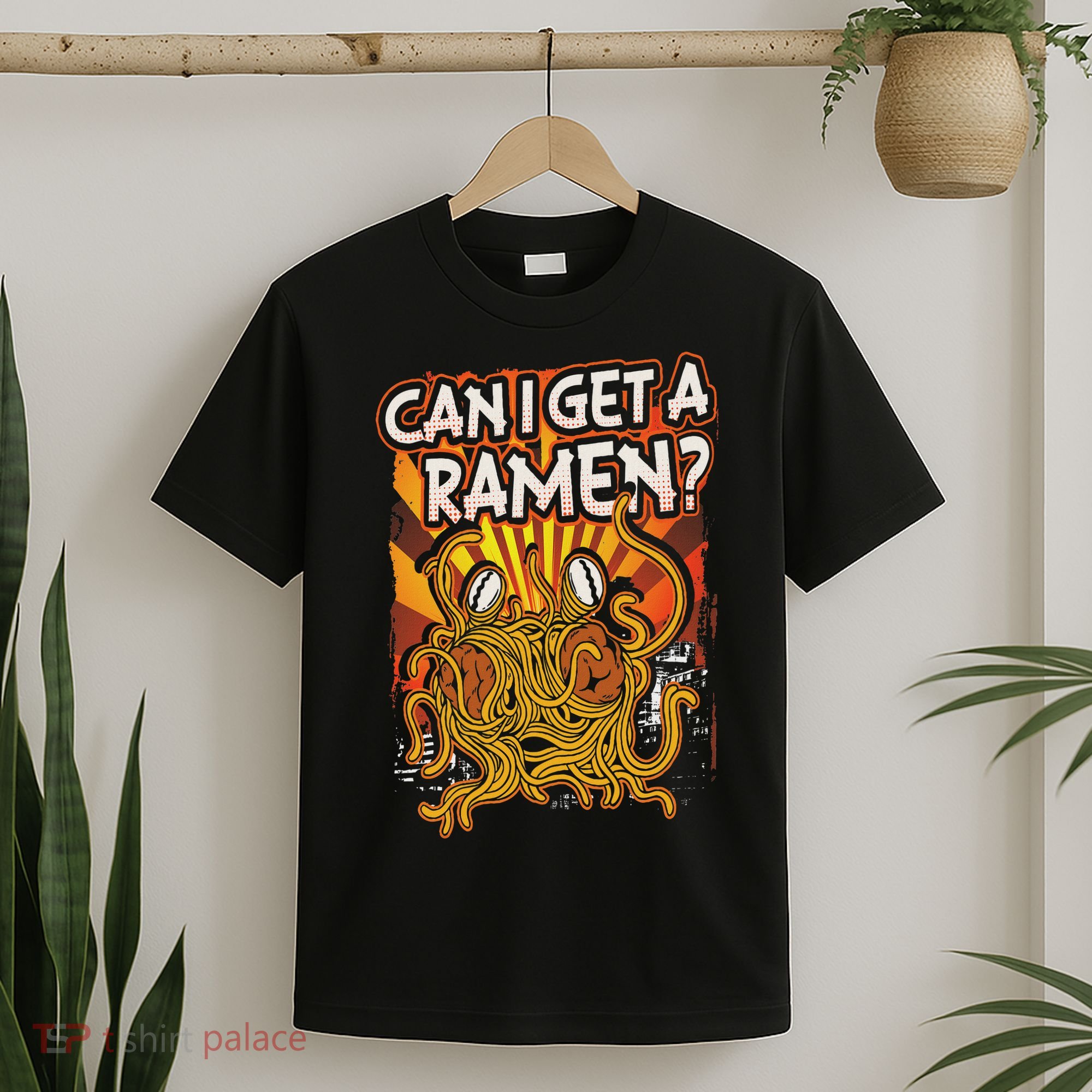 Can I Get A Ramen Pastafarian Flying Spaghetti Monster T-Shirt