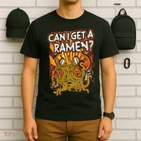 Can I Get A Ramen Pastafarian Flying Spaghetti Monster T-Shirt thumb 6