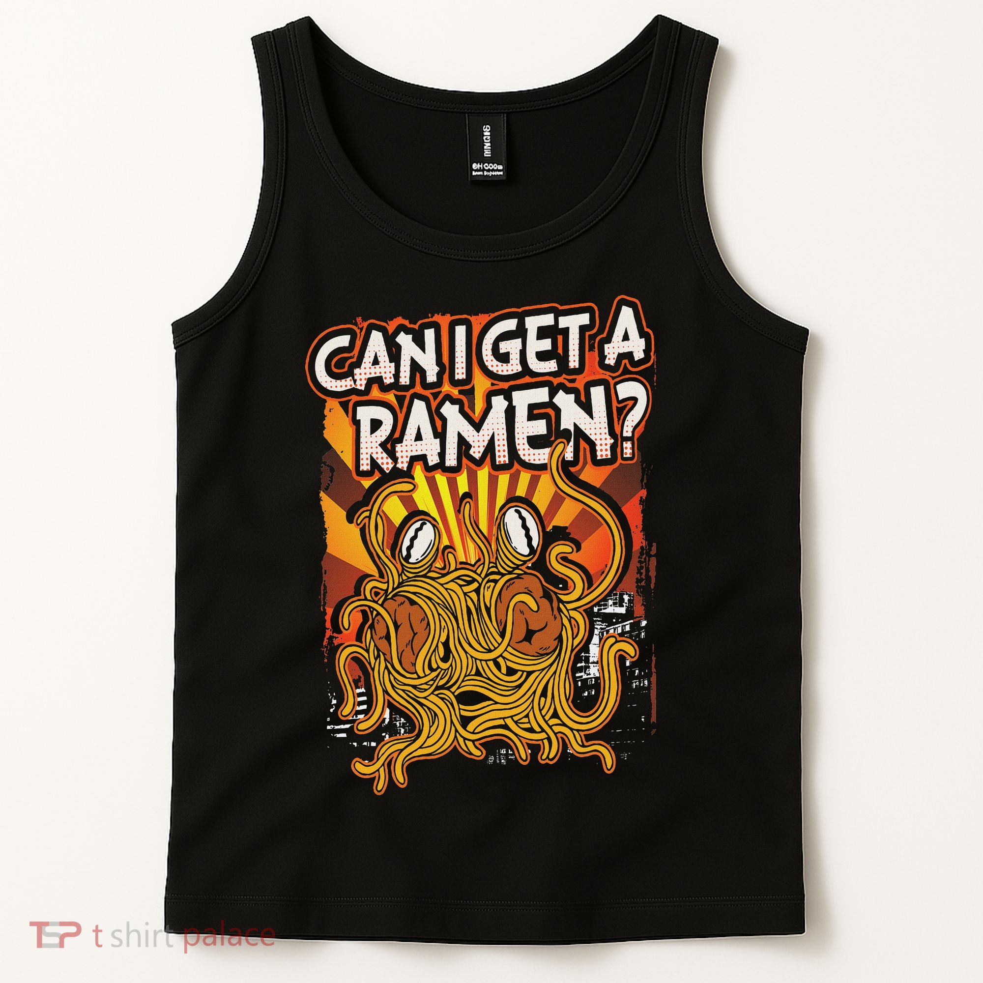 Can I Get A Ramen Pastafarian Flying Spaghetti Monster Tank Top