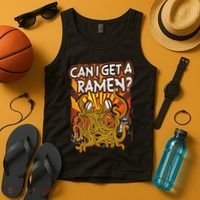 Can I Get A Ramen Pastafarian Flying Spaghetti Monster Tank Top thumb 4