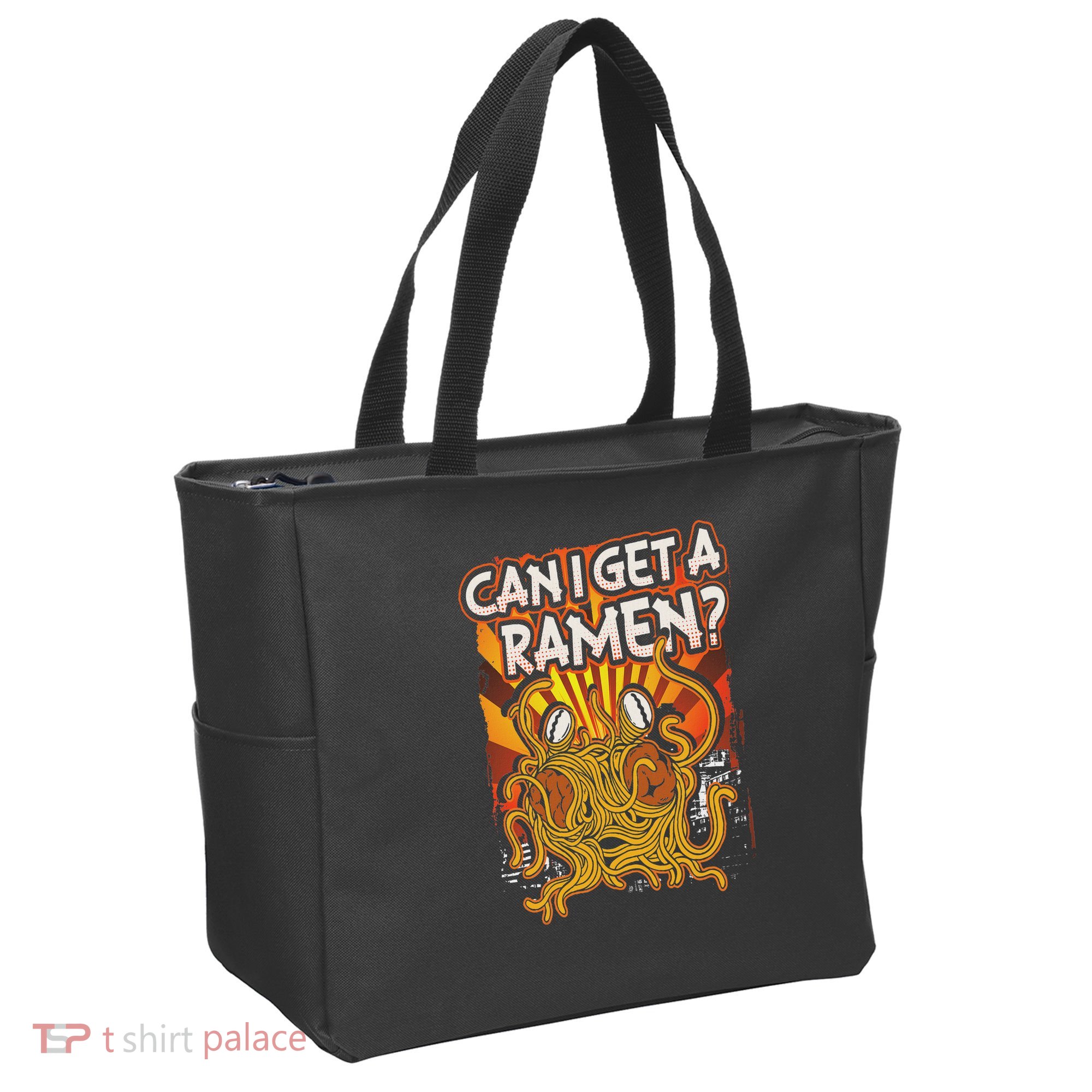 Can I Get A Ramen Pastafarian Flying Spaghetti Monster Tote Bag