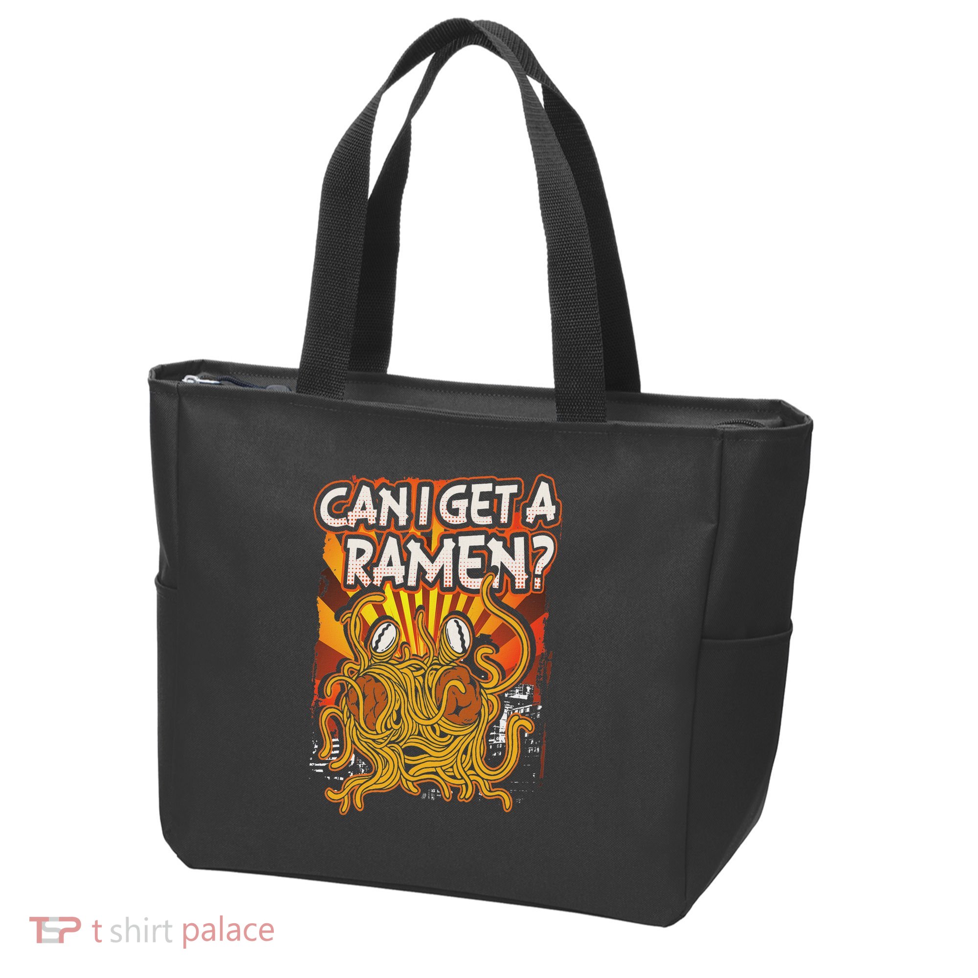 Can I Get A Ramen Pastafarian Flying Spaghetti Monster Tote Bag