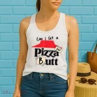 Can I Get A Pizza Dat Butt Funny Food Lover  Women's Tank Top thumb 2