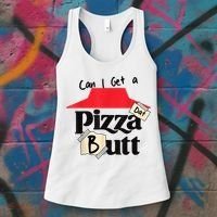 Can I Get A Pizza Dat Butt Funny Food Lover  Women's Tank Top thumb 3