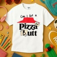 Can I Get A Pizza Dat Butt Funny Food Lover  Kids T-Shirt thumb 3