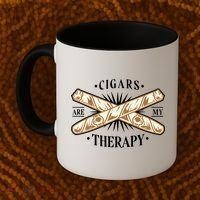 Cigars Are My Therapy Coffee Mug thumb 2