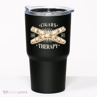 Cigars Are My Therapy Tumbler thumb 0