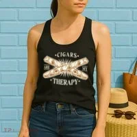 Cigars Are My Therapy Women's Tank Top thumb 2
