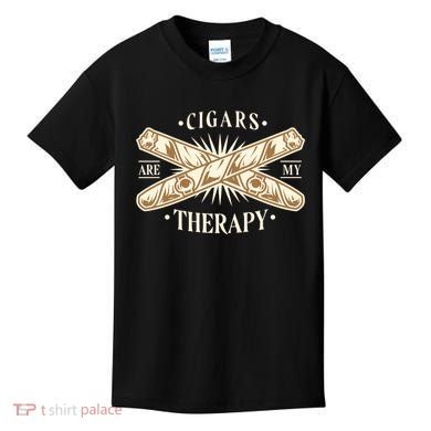 Cigars Are My Therapy Kids T-Shirt