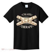 Cigars Are My Therapy Kids T-Shirt thumb 0
