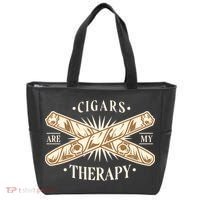 Cigars Are My Therapy Tote Bag thumb 0