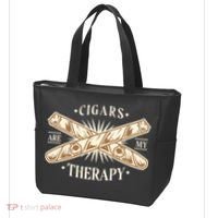 Cigars Are My Therapy Tote Bag thumb 3