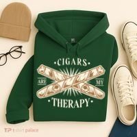 Cigars Are My Therapy Hoodie thumb 4