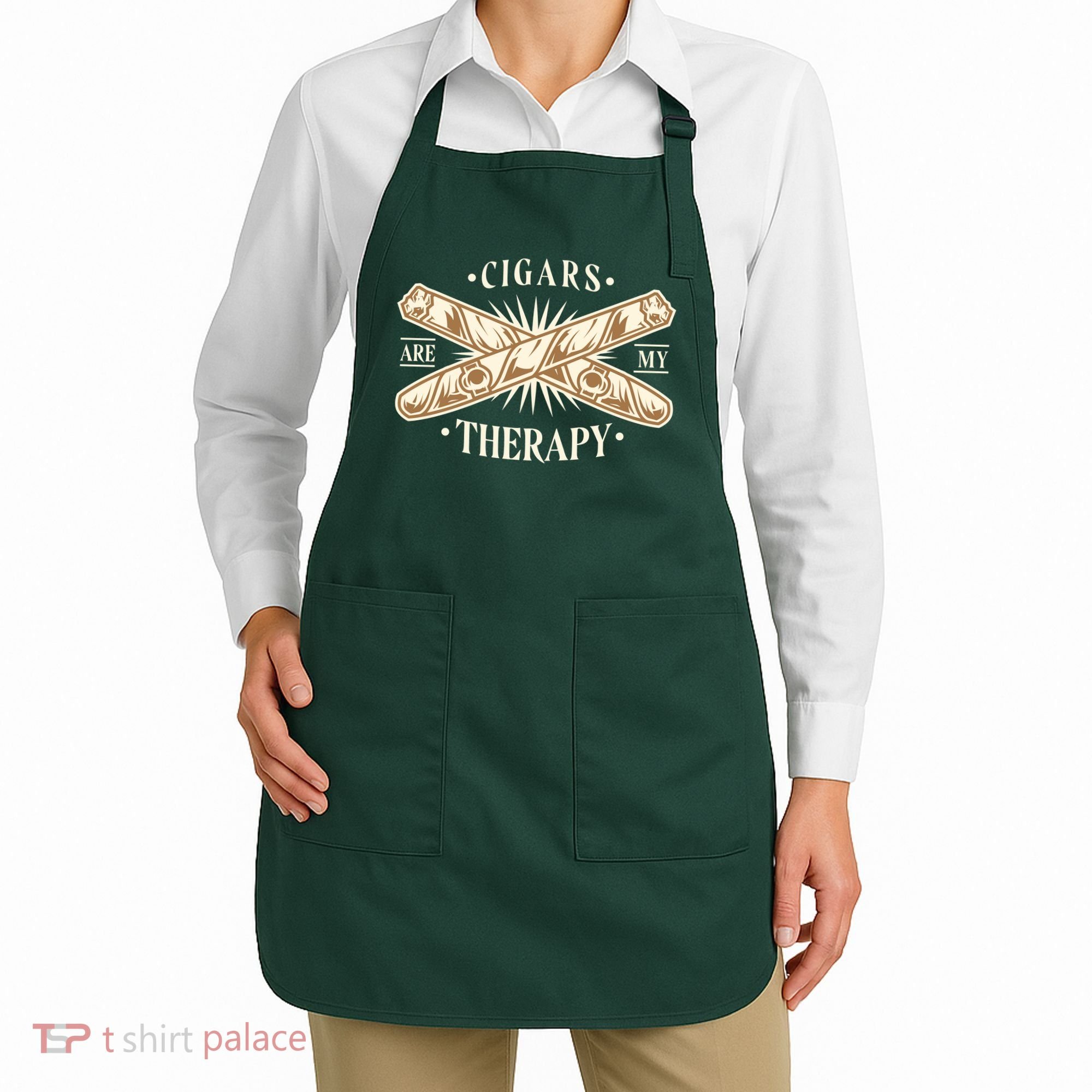 Cigars Are My Therapy Apron