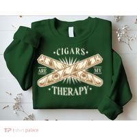 Cigars Are My Therapy Sweatshirt thumb 2