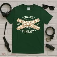 Cigars Are My Therapy T-Shirt thumb 5