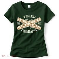 Cigars Are My Therapy Women's T-Shirt thumb 0