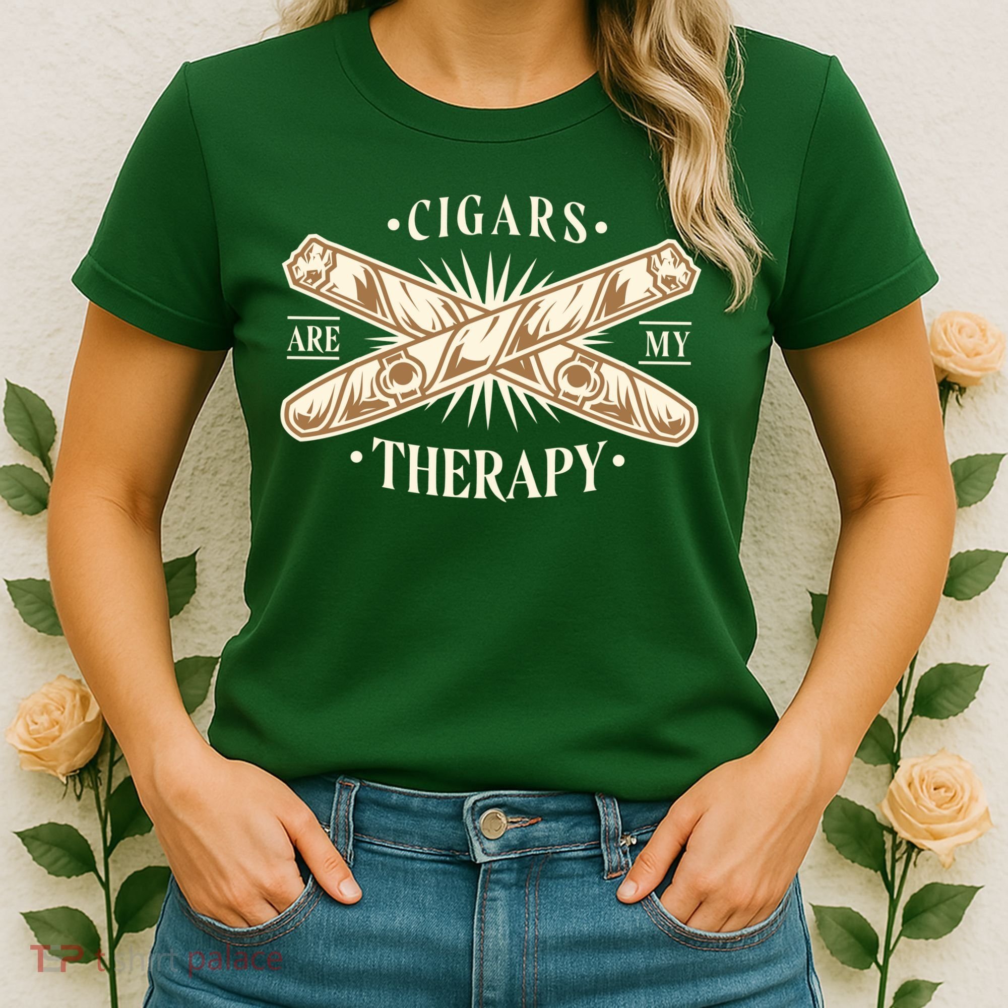 Cigars Are My Therapy Women's T-Shirt