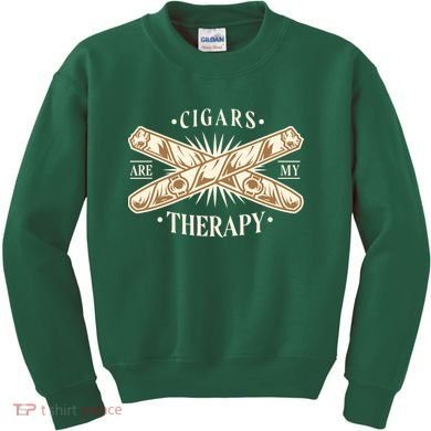 Cigars Are My Therapy Kids Sweatshirt
