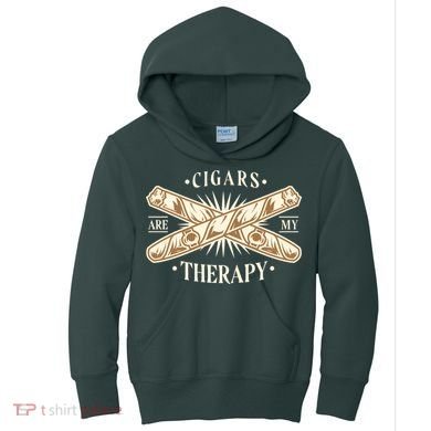 Cigars Are My Therapy Kids Hoodie