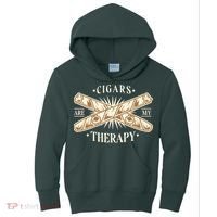 Cigars Are My Therapy Kids Hoodie thumb 0