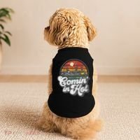 Comin In Hot Pontoon Boat Funny Boating Lake Pontooning Gift Doggie Tank thumb 2