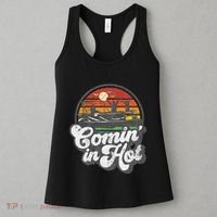Comin In Hot Pontoon Boat Funny Boating Lake Pontooning Gift Women's Tank Top thumb 3
