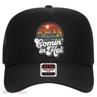 Comin In Hot Pontoon Boat Funny Boating Lake Pontooning Gift Hat thumb 0