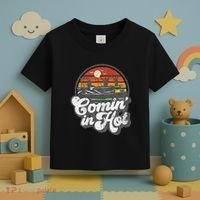 Comin In Hot Pontoon Boat Funny Boating Lake Pontooning Gift Toddler T-Shirt thumb 3