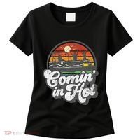 Comin In Hot Pontoon Boat Funny Boating Lake Pontooning Gift Women's T-Shirt thumb 0