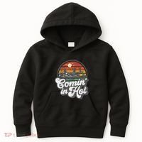 Comin In Hot Pontoon Boat Funny Boating Lake Pontooning Gift Kids Hoodie thumb 0
