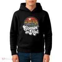 Comin In Hot Pontoon Boat Funny Boating Lake Pontooning Gift Kids Hoodie thumb 4