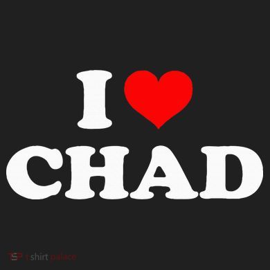 Chad I Heart Chad I Love Chad Urban Oversized Heavyweight T-Shirt