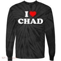 Chad I Heart Chad I Love Chad Tie-Dye Long Sleeve Shirt thumb 0