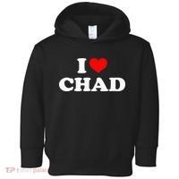 Chad I Heart Chad I Love Chad Toddler Hoodie thumb 0