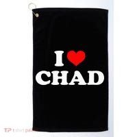 Chad I Heart Chad I Love Chad Golf Towel thumb 0