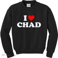 Chad I Heart Chad I Love Chad Kids Sweatshirt thumb 0