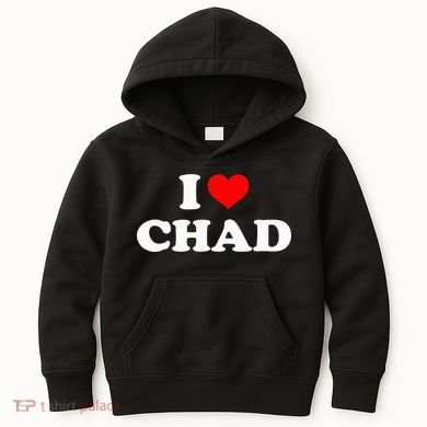 Chad I Heart Chad I Love Chad Kids Hoodie